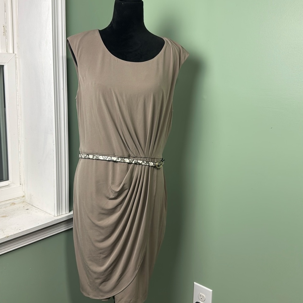Calvin Klein dress 14 khaki color